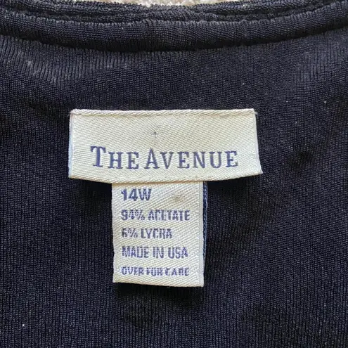 The Avenue Women's Size 14W Black Sparkle Dress Shoulder Pads