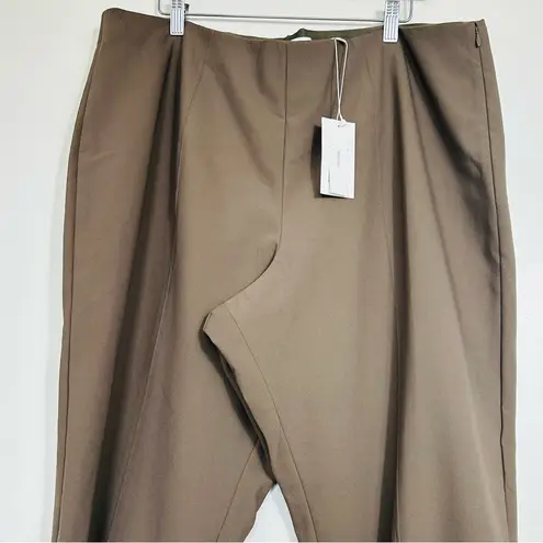 Vince  NWT Stitch Front Seamed Cropped Pants Brown- Size XXXL