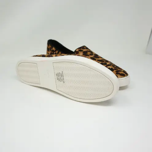 Birdies  The Swift Cheetah Leopard Animal Print Calf Hair Slip On Flat Sneakers 8