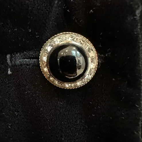 Vintage David Rose 80’s Black Velvet Stone Whimsigoth Midi Formal Dress Size 16