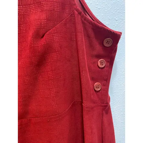 Casual Corner Annex Red Textured Shift Dress 18W Work Holiday Party Classic