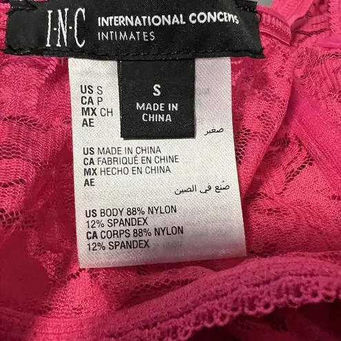 INC  International Concepts Womens Lace Bralette Jazzy Pink Size Small New