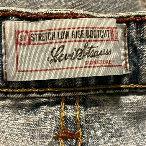 Levi Strauss Sketch Low Rise Bootcut Light Wash Denim Jeans 14 Short Blue