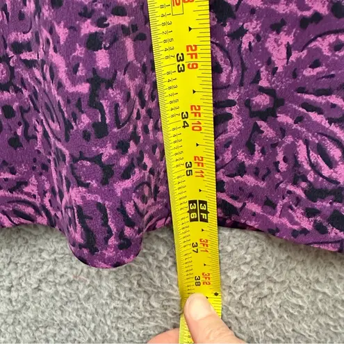 Vintage Laura Leigh Ltd 100% Silk Floral Maxi Skirt Fairy Grunge Boho Retro W 12 Purple