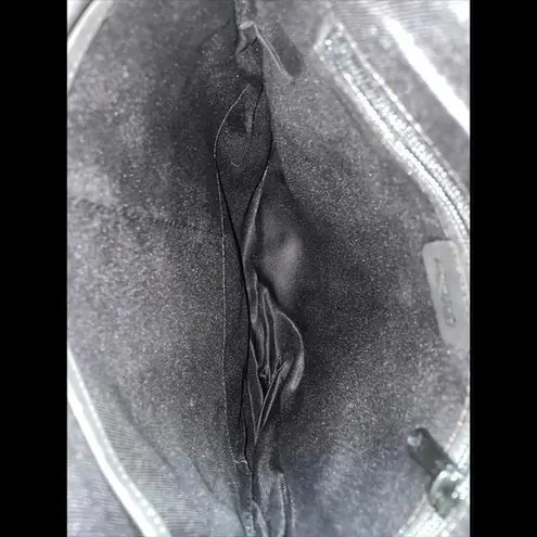 Cochor GUNMETAL Leather Cross Body Purse ZIP Close Adj Strap‎ Matte - Image 8