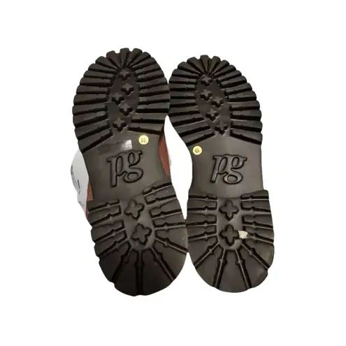 Paul Green NOBU Zip-Up Ankle Boot Brown Nubuck, Slouchy Lug Sole 9, 6.5 UK