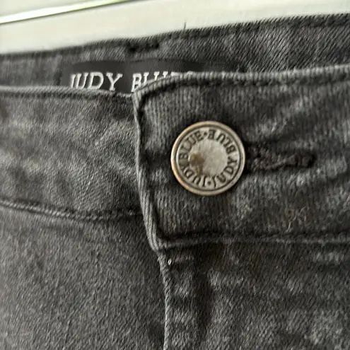 Judy Blue Black High-Rise Boyfriend Jeans Slim Fit Size 32 Cuffed or Uncuffed