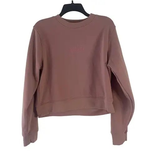 Brooklyn Cloth Women Size Large Dusty Rose Pink Self Love Club Crewneck Sweater