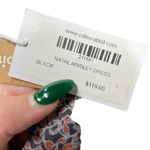 Roberta Roller Rabbit Roller Rabbit Natal Ainsley Dress Black Floral Size Large