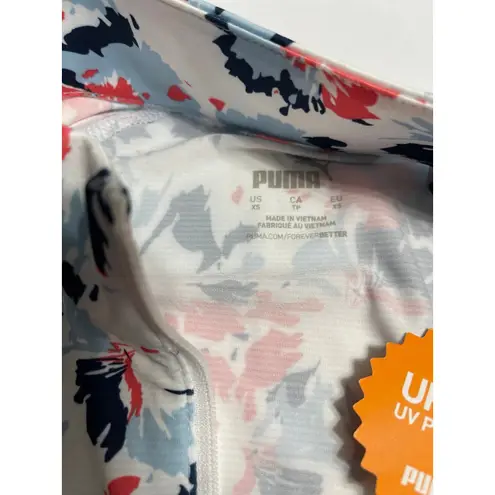 Puma  YouV Borrego Golf 1/4 Zip White Glow / Silver Sky  Size XS New With Tags