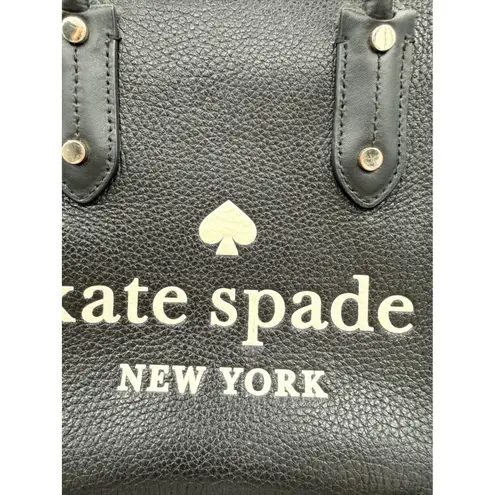 Kate Spade Black Ella Leather Tote Crossbody Bag Purse Handheld