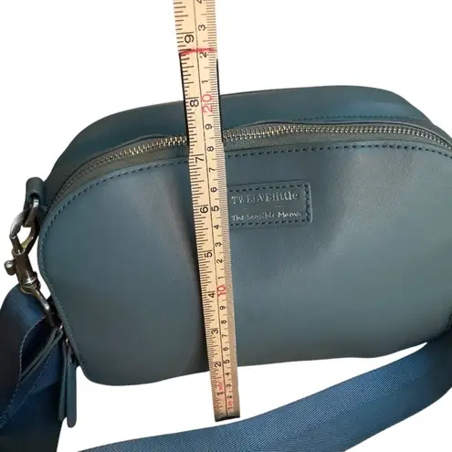 TwelveLittle Companion Crossbody Blue Vegan Leather Small Diaper Bag Purse GUC