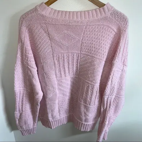 Vintage light pink knit sweater Pink Size M