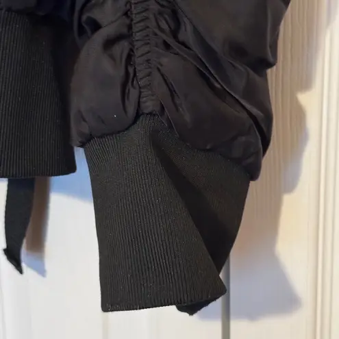 Uncle Frank Uncle Ralph Black Military Bomber Jacket Size XL by