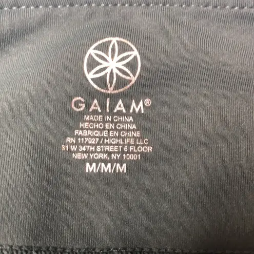 Gaiam Olive Green Cropped Cutout Leggings