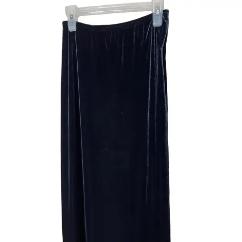 SCOTT McCLINTOCK Skirt Womens Size 2 Black Vintage 90s Maxi Velvet Luxe Elegant