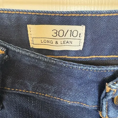 Gap 1969 Long & Lean Bootcut Jeans Dark Wash Stretch Denim Size 30/10T
