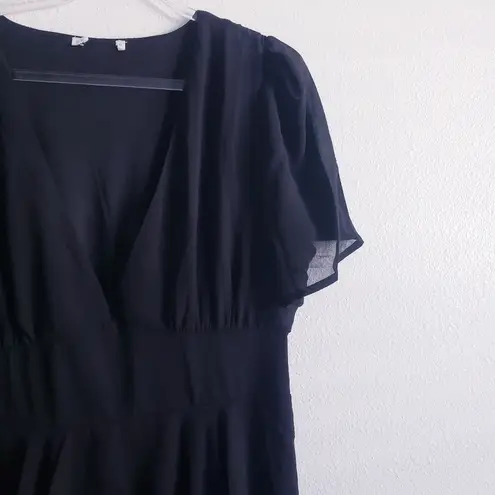 Baltic Born Montaigne Ruffle Maxi Dress Short Sleeve New Without Tags