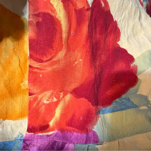 Jams World Janice Hawaiian Floral Hibiscus Maxi Dress Size Large Vibrant