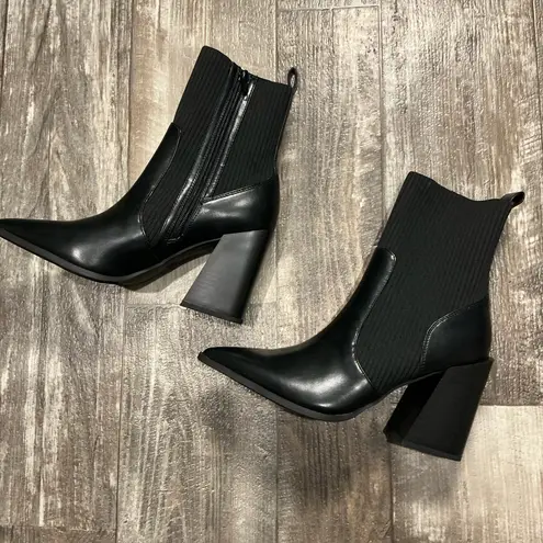 Wild Pair Black Ankle Booties Size 10