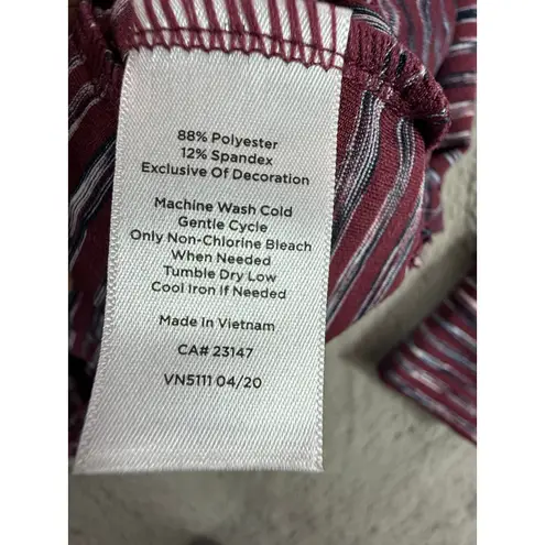 Talbots T by Talbots UPF 50+ Funnel Neck Long Sleeve Pullover Top Size M Winter Purple Size M