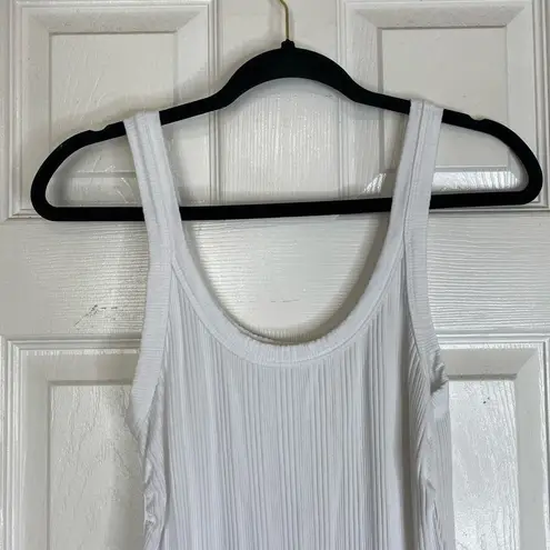 Vitamin A West Organic Rib Dress White Size Medium