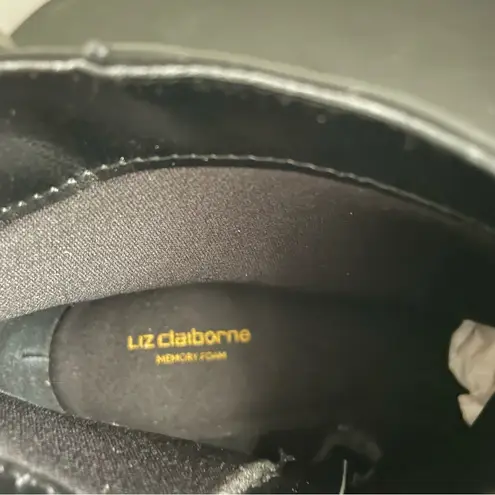 Liz Claiborne  Eastriver Black Synthetic Pointy Toe Block Heel Ankle Boots thumbnail 10