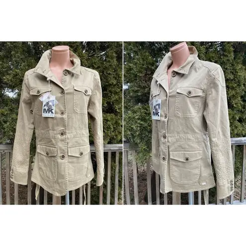Size L NWT MK Mountain Khakis Cotton Safari Silver Dollar Jacket Tan Size L
