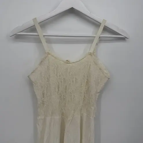 Bel Canto Vintage 60s Ivory Cream Slip Dress Lace Coquette Full Lingerie Size 34