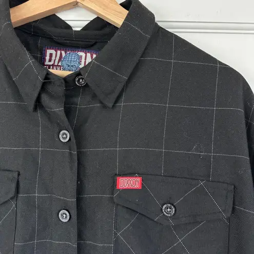 Dixxon Women's Flannel Company XL Pinhead Button Up Shirt Black Plaid