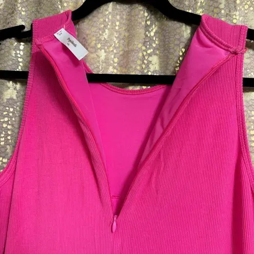 Popilush Hot Pink Ribbed Shapewear Crewneck Maxi Dress 4XL NWT Size 4X