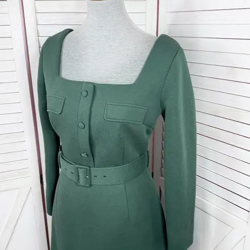 Tuckernuck Elle Long Sleeve Midi Knit Dress Forest Green Medium