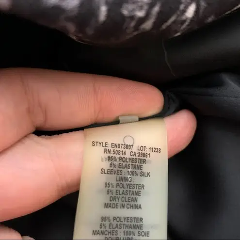 Elie Tahari Esmarella Animal-print Mini Dress In Black sz 6