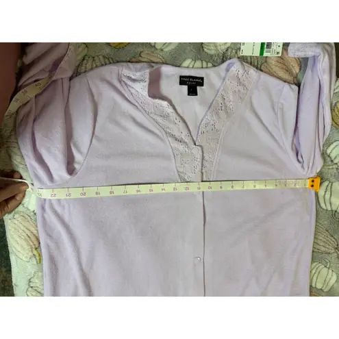 NWT Miss Elaine Size Large Lavender Purple TERRY SHORT ROBE Cozy Comfort Gift