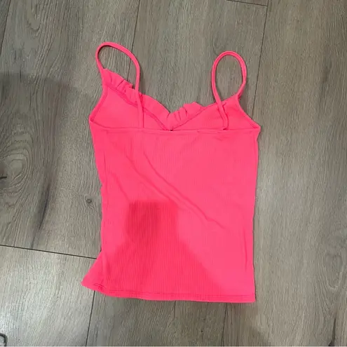 Know One Cares  ruffle pink top - Image 2