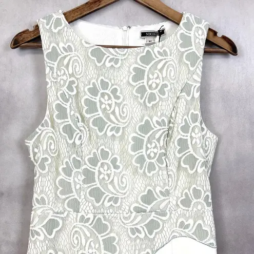 NIKIBIKI Womens Sheath Dress Size Medium Paisley Lace Wedding Guest Brunch Party