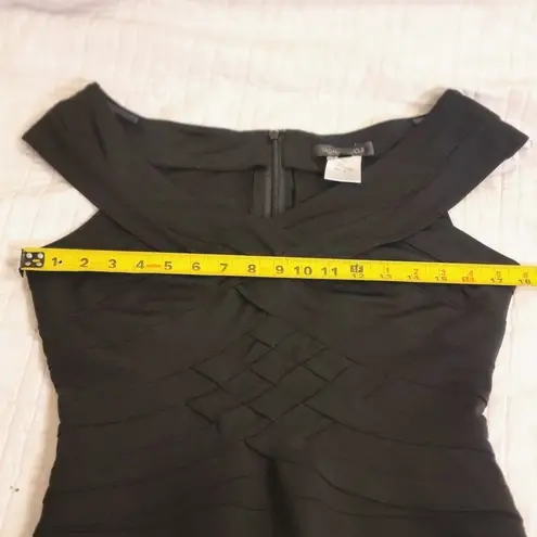 Tadashi Shoji Black Off Shoulder Dress size M