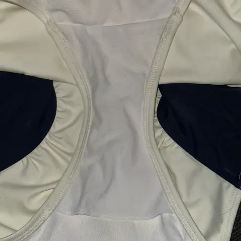 Boden USA Boden Santorini white and black halter swimsuit