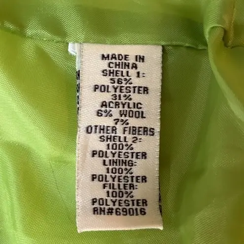 Ruff Hewn quilted vest with wool blend houndstooth accent M