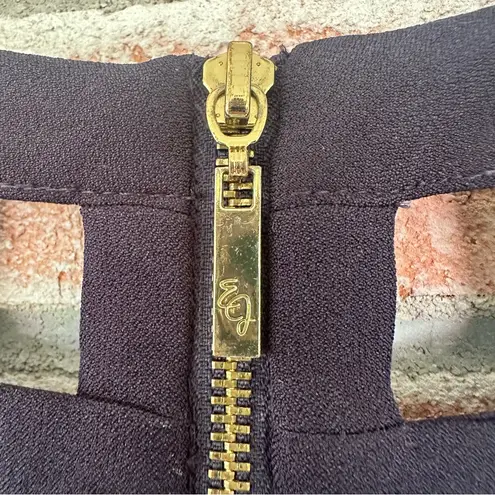 Eliza J . A Line Cutout Sleeveless Dress Women’s 4 Navy Blue Party