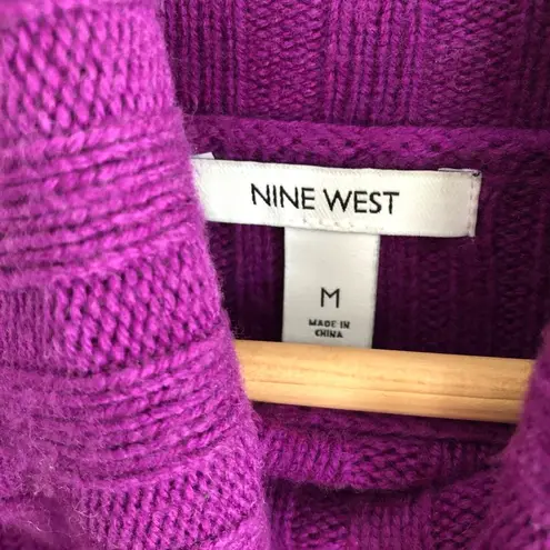 Nine West  Purple Turtleneck Sweater Size M