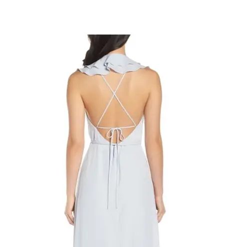 WAYF NWT The Riley Lace-Up Back Wrap Evening Dress