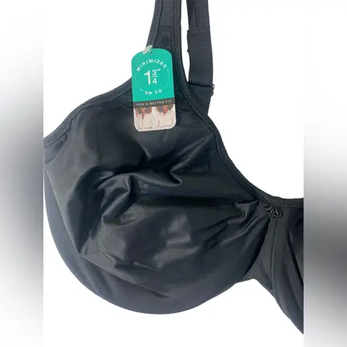 Bali Passion for Comfort Black Minimizer Bra 34DDD (34F) Underwire Full Coverage