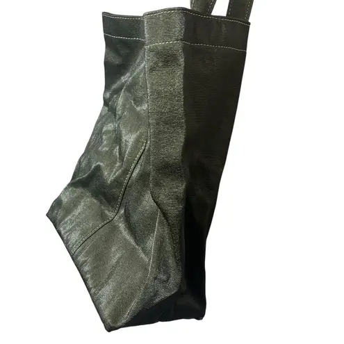 Consuela Grab N Go Zack Tote Bag OS Olive Metallic Canvas Shoulder Purse