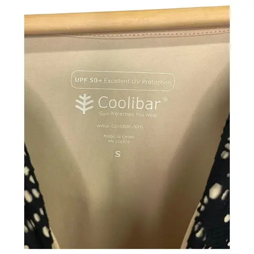 Coolibar Dress Tunic Womens Small Black Crochet Lined Sun Protection UPF 50+