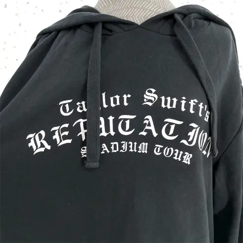 Taylor Swift Reputation Black Zipper Hood Hoodie Snake Stadium Tour Size M