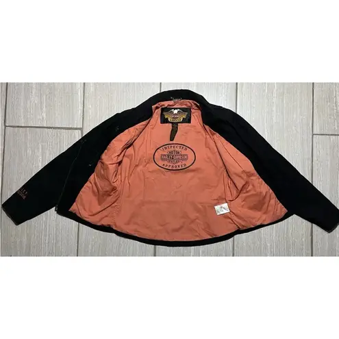Harley Davidson Riding Gear Jacket Women’s Small Embroidered Logo Full Zip Black