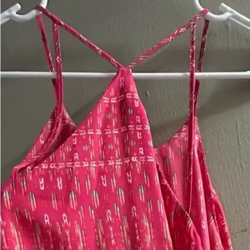 Decree Pink Sleeveless Babydoll Halter Tank Size XL