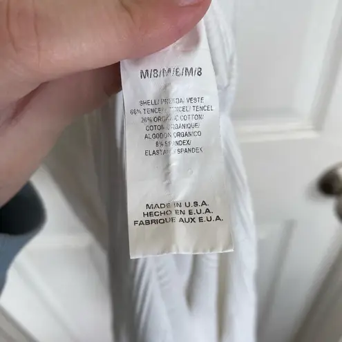 Vitamin A West Organic Rib Dress White Size Medium