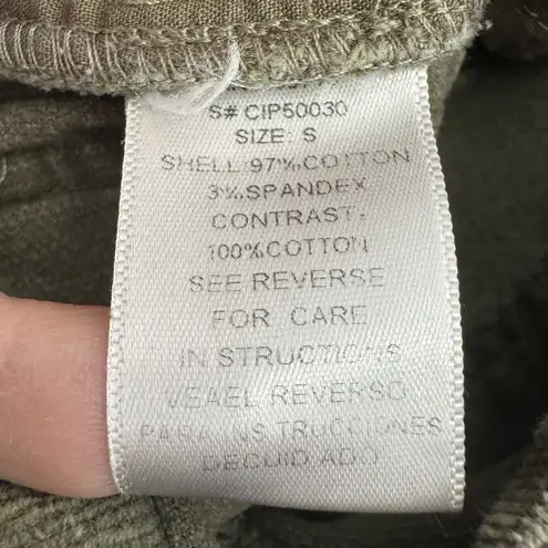 Y2K Womens Corduroy Velvet Lace Up Flare Pants Bell Bottom Size S Boho Indie 90s Green